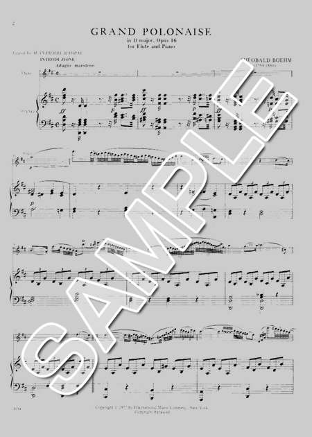 ムラマツフルート｜GRANDE POLONAISE D-DUR,OP.16 楽譜