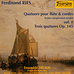 F.リース：フルートと管弦楽のための四重奏曲集　第１巻