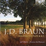 JEAN-DANIEL BRAUN : SONATAS FOR FLUTE & B.C. (Period Instr.)(4CD)