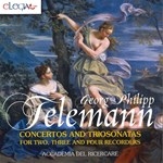 TELEMANN : CONCERTOS AND TRIOSONATAS FOR TWO, THREE AND FOUR RECORDERS