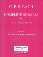 COMPLETE SONATAS,VOL.3 E-DUR,WQ84/H.506