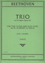 TRIO D-DUR,OP.87,PARTS (ARR.KRABER)