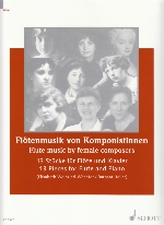 FLUTE MUSIC BY FEMALE COMPOSERS, 13 PIECES  FOR FLUTE & PIANO