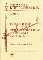 DIVERTISSEMENT D-DUR OP.68 NO.2 (PIANO ACC. AD LIB.)