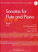 SONATAS FOR FLUTE AND PIANO BOOK 1 (NO.1-12) (WITH AUDIO ACCESS) (ED.EDMUND-DAVIES)