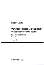 VARIATIONS ON hHAVA NAGILAh OP.10