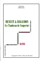 MENUET & RIGAUDON (FROM LE TOMBEAU DE COUPERIN) (ARR.MITCHELL), SCORE & PARTS