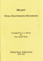 THREE DIVERTIMENTO MOVEMENTS (ALLEGRETTO KV.131/ANDANTE KV.252/PRESTO KV.205) (ARR.WYVER), SCORE & PARTS