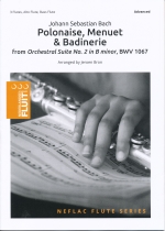 POLONAISE, MENUET & BADINERIE FROM ORCHESTRAL SUITE NO.2 H-MOLL BWV1067 (ARR.BRON), SCORE & PARTS