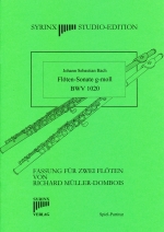 FLUTE SONATA G-MOLL BWV1020 (ARR.MULLER-DOMBOIS), SCORE
