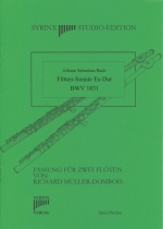 FLUTE SONATA ES-DUR BWV1031 (ARR. MULLER-DOMBOIS), SCORE
