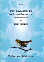 TWO BAGATELLES (OP.33 NO.4/ WOO52) (ARR.GEDDES), SCORE & PARTS
