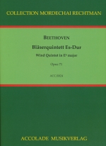 BLASERQUINTETT ES-DUR OP.71 (ARR.RECHTMAN), SCORE & PARTS