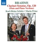 BRAHMS : CLARINET SONATAS OP.120 (FLUTE AND PIANO VERSIONS) C8409