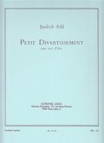 PETIT DIVERTISSEMENT, SCORE & PARTS