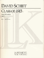 CLASS OF 1915 (2011), SCORE & PARTS