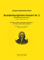 BRANDENBURGISCHES KONZERT NR.5 D-DUR BWV1050, SCORE & PARTS (ARR.HEYMANN)