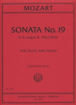 SONATA NO.19 ES-DUR KV302/293b (ED.JUTT)