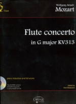 FLUTE CONCERTO G-DUR KV313, Fl.Pf/Fl.Orch(SCORE) (WITH CD-ROM)