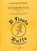 QUATUOR AVEC FLUTE G-MOLL OP.69/3 (ED.ADORJAN), SCORE & PARTS
