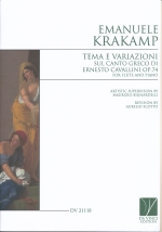 TEMA E VARIAZIONI SUL CANTO GRECO DI ERNESTO CAVALLINI OP.74