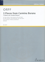 3 PIECES FROM CARMINA BURANA (ARR.SCHWAB) SCORE & PARTS