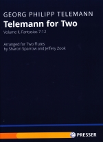 TELEMANN FOR TWO VOL. II : FANTASIAS 7-12 (ARR.SPARROW/ZOOK)