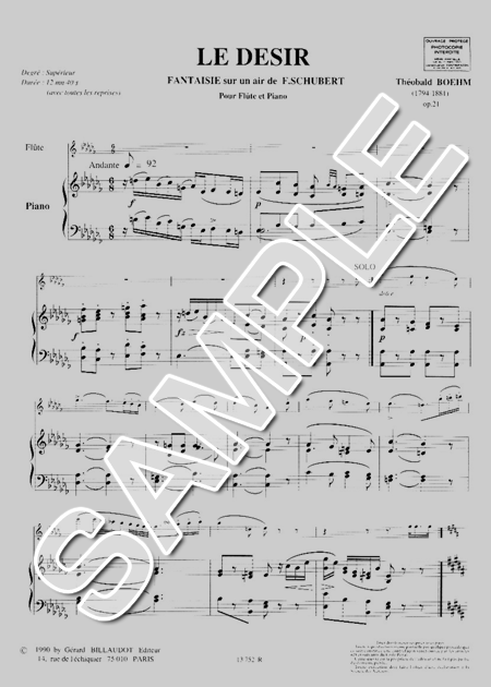 さとぴー様　フルート楽譜&CD ムラマツ 新品　17〜21 ムラマツフルート｜LE DESIR,VARI.LA VARSE DE SCHUBERT,OP.21: 楽譜