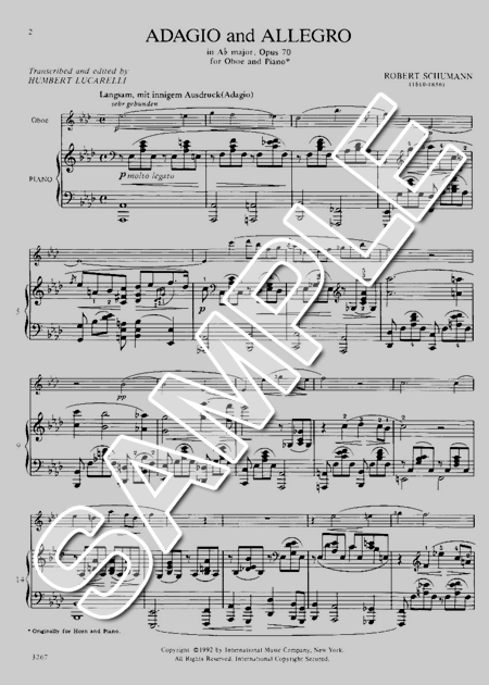 楽譜】シューマン 「アダージョとアレグロ」ホルン五重奏版 / ロベルト・シューマン (ホルン / 初〜中級) - Piascore 楽譜ストア