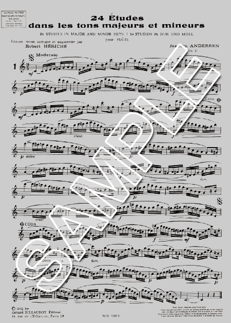 ムラマツフルート｜24 ETUDES,OP.21 (ED.HERICHE): 楽譜