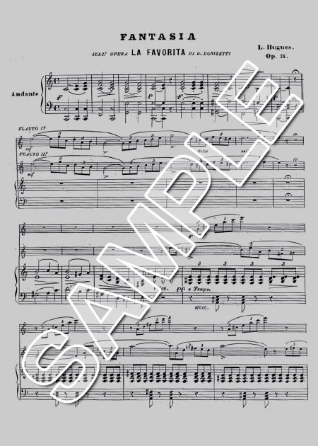 ムラマツフルート｜FANTASIA ”LA FAVORITA” DI DONIZETTI, OP.28: 楽譜