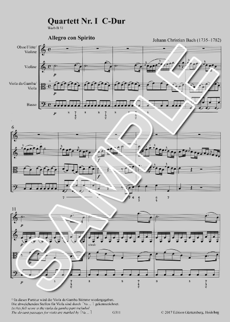 ムラマツフルート｜SECHS QUARTETTE OP.8 FUR ABEL, SCORE: 楽譜