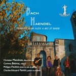 BACH, HANDEL : SONATES POUR FLUTE A BEC ET BASSE