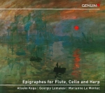 EPIGRAPHES FOR FLUTE, CELLO AND HARP (JAPANESE COMMENTARY)