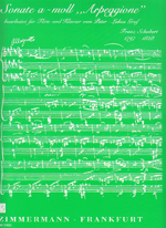 SONATE A-MOLLfARPEGGIONEf (ED.GRAF)