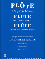 ムラマツフルート｜12 KLEINE SONATEN,OP.13,HEFT 1:NO.1-6: 楽譜