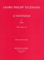 12 FANTASIAS (WITH FACSIMILE) TWV40:2-13