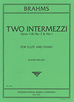 TWO INTERMEZZI,OP.118 NO.2&NO.1 (ED.MILLEER)