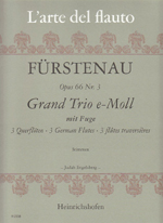 GRAND TRIO E-MOLL, MIT FUGE OP.66/3 PARTS