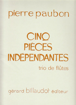 CINQ PIECES INDEPENDANTES,PARTS