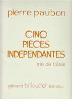 CINQ PIECES INDEPENDANTES,PARTS