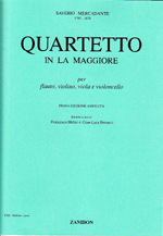 ムラマツフルート｜QUARTETTO A-DUR,SCORE&PARTS: 楽譜