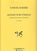 ADAGIO FOR STRINGS (ARR.SCHMIDT),SCORE&PARTS