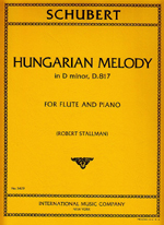 ムラマツフルート｜HUNGARIAN MELODY D-MOLL, D.817 (STALLMANN): 楽譜
