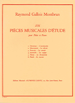 6 PIECES MUSICALES D�fETUDE