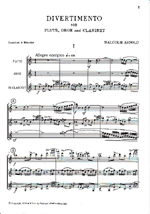 DIVERTIMENTO OP.37, MINIATURE SCORE