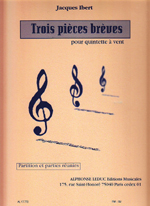 3 PIECES BREVES, SCORE & PARTS