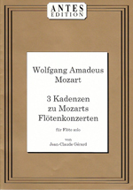 3 KADENZEN ZU KONZERTEN(G-DUR K313,D-DUR K314,C-DUR K315) (GERARD)