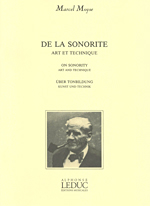 DE LA SONORITE:ART ET TECHNIQUE,FRANCAIS@iENGLISH.DEUTSCH)