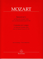 KONZERT G-DUR KV622 (ORIGINAL CLARINET CONCERTO)@(ARR.MULLER / ED.HOGWOOD)